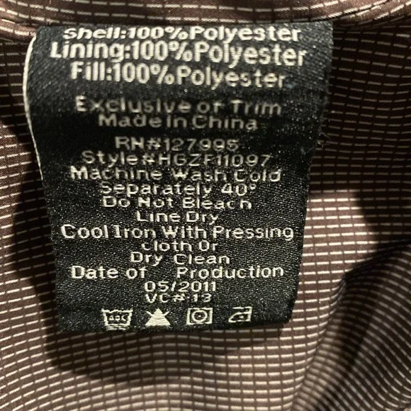 Men’s Hawke & Co Black Collection coat size large - Picture 10 of 12